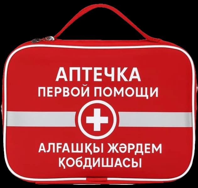 Аптечка первой помощи по приказу МЗ РК №125 в жёстком кейсе